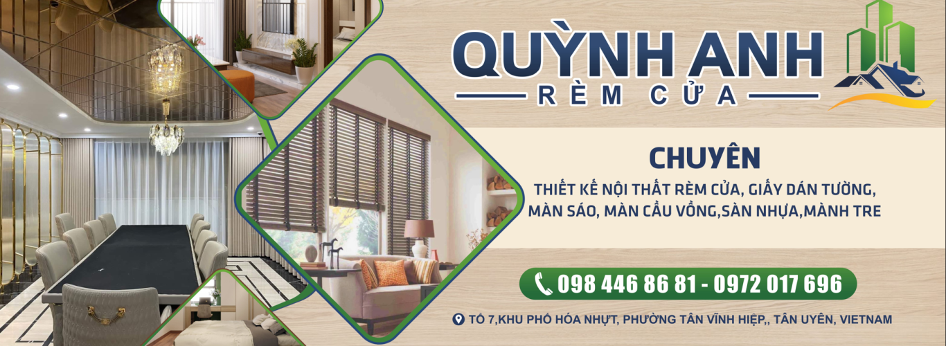 banner rèm cửa quỳnh anh ở thuận an